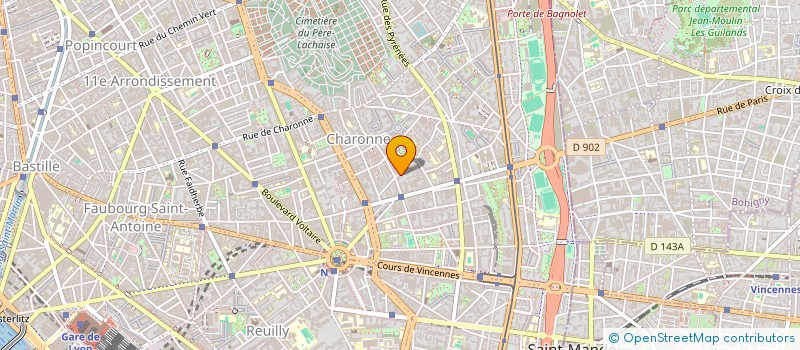 localisation de l'entreprise MADAME MARIE DOCHER  PARIS