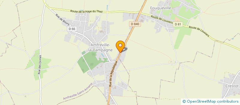 localisation de l'entreprise MADAME MARIE DOLIN à FOUQUEVILLE