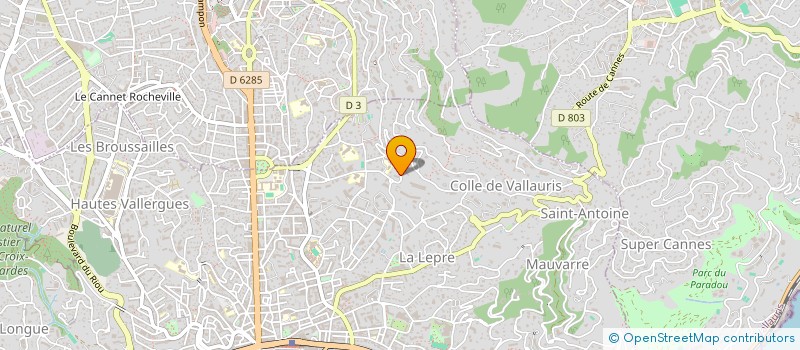 localisation de l'entreprise MADAME MARIE DOLLET à CANNES