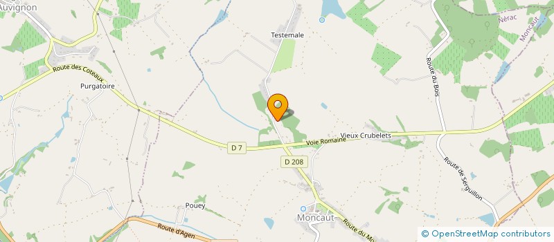 localisation de l'entreprise MADAME MARIE DOMENGET  MONCAUT