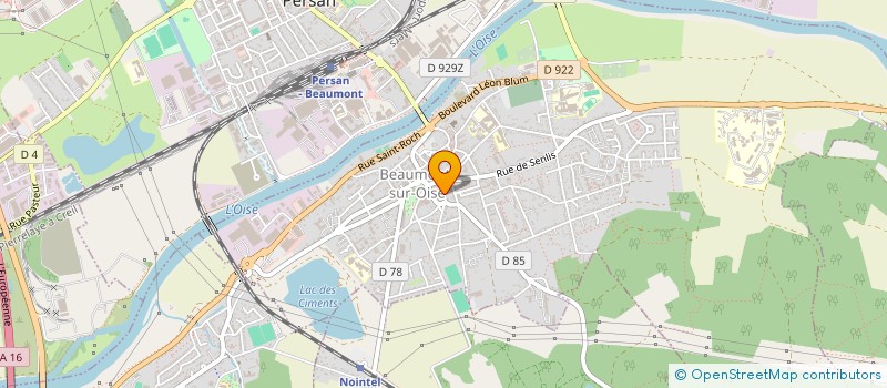 localisation de l'entreprise MADAME MARIE DOMERGUE  BEAUMONT-SUR-OISE