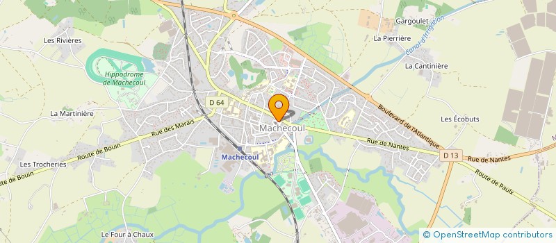 localisation de l'entreprise MADAME MARIE-DOMINIQUE BEAULIEU  MACHECOUL-SAINT-MEME