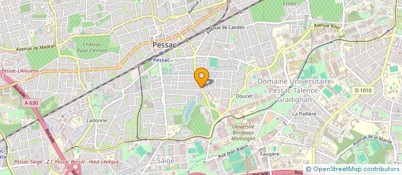 localisation de l'entreprise MADAME MARIE DOMINIQUE BORIES à PESSAC