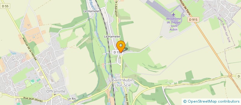 localisation de l'entreprise MADAME MARIE-DOMINIQUE BOURT  SAINT-AUBIN-SUR-SCIE