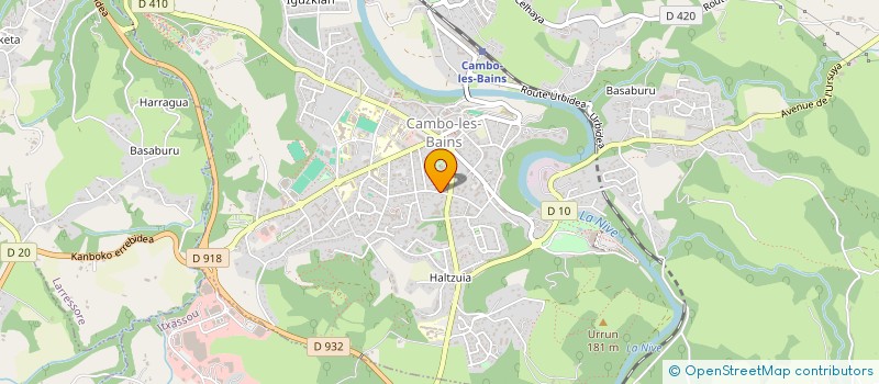 localisation de l'entreprise MADAME MARIE DOMINIQUE DUGENE  CAMBO-LES-BAINS