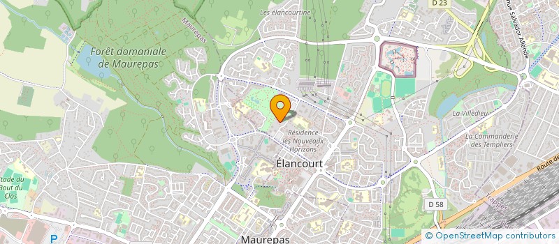 localisation de l'entreprise MADAME MARIE-DOMINIQUE EDON  ELANCOURT