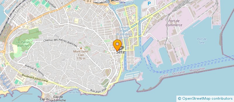 localisation de l'entreprise MADAME MARIE-DOMINIQUE FACHE  SETE