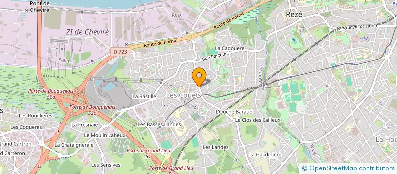 localisation de l'entreprise MADAME MARIE-DOMINIQUE JOUAN  BOUGUENAIS