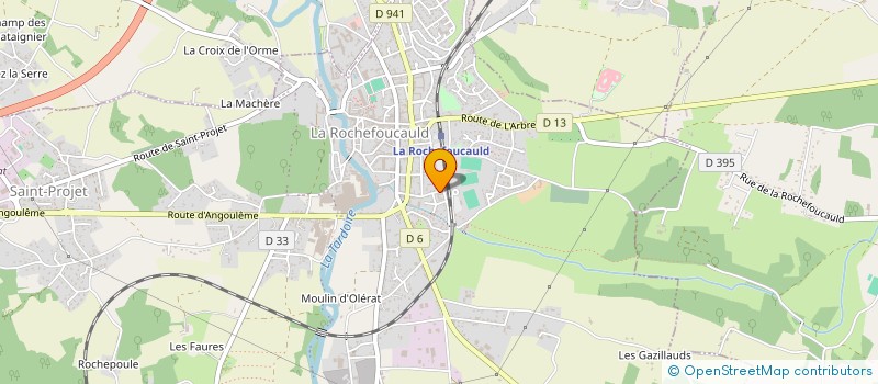 localisation de l'entreprise MADAME MARIE-DOMINIQUE LABROUSSE  LA ROCHEFOUCAULD-EN-ANGOUMOIS