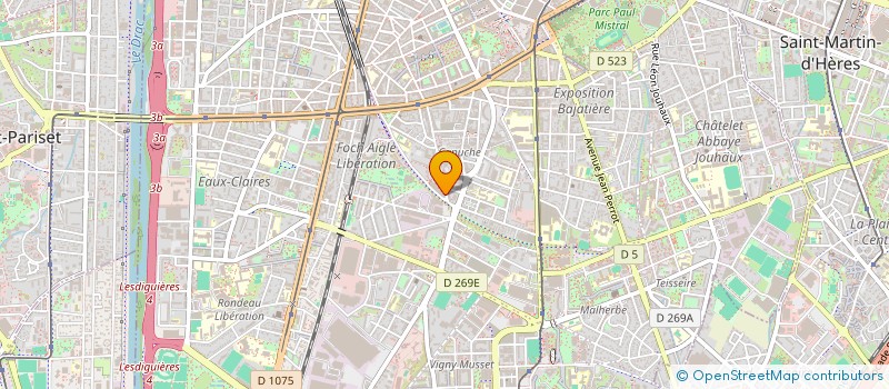 localisation de l'entreprise MADAME MARIE-DOMINIQUE LERICHE  GRENOBLE