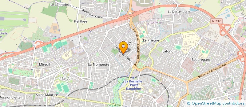 localisation de l'entreprise MADAME MARIE-DOMINIQUE MAS  LA ROCHELLE