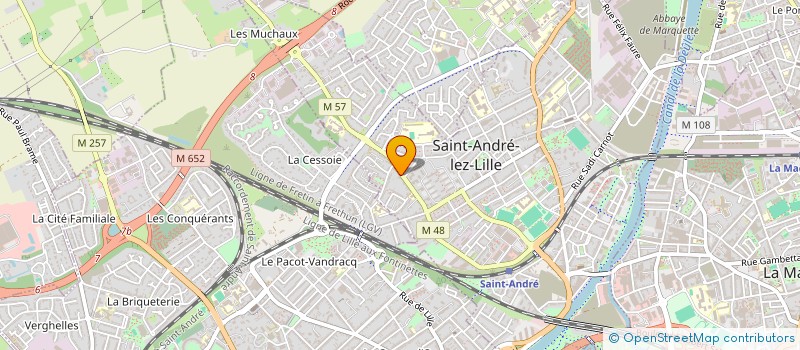 localisation de l'entreprise MADAME MARIE DOMINIQUE REMY  SAINT-ANDRE-LEZ-LILLE