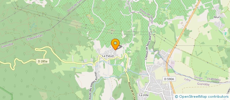 localisation de l'entreprise MADAME MARIE-DOMINIQUE ROUSSELET  CHAPAREILLAN