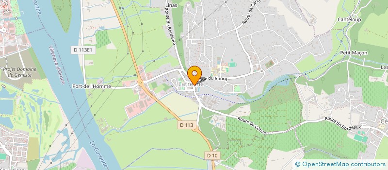 localisation de l'entreprise MADAME MARIE DOMINIQUE THOMAS  LATRESNE