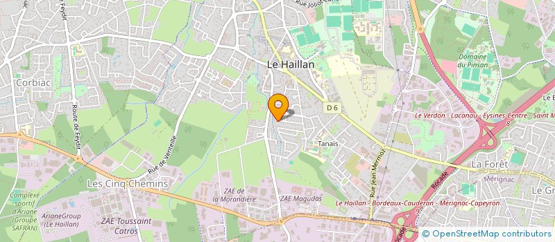 localisation de l'entreprise MADAME MARIE DOMINIQUE TORLOIS  LE HAILLAN