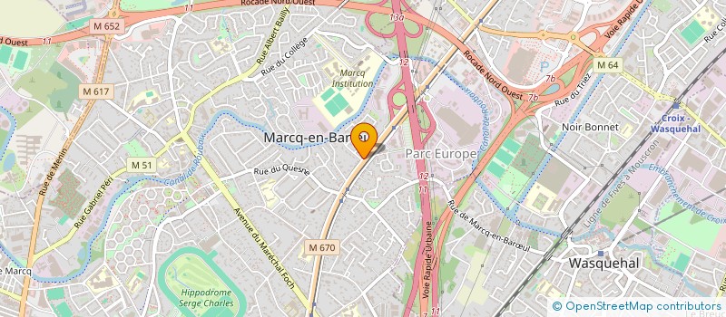 localisation de l'entreprise MADAME MARIE DOMINIQUE TRENCHARD à MARCQ-EN-BARŒUL