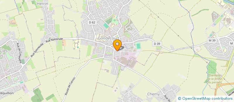 localisation de l'entreprise MADAME MARIE DOMINIQUE VANUXEM à GONDECOURT