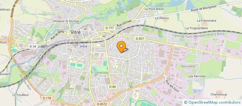 localisation de l'entreprise MADAME MARIE DONVAL  VITRE