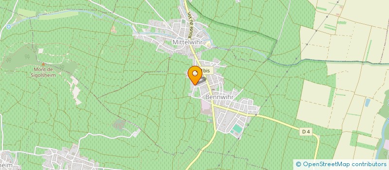 localisation de l'entreprise MADAME MARIE DORIS MULLER  BENNWIHR