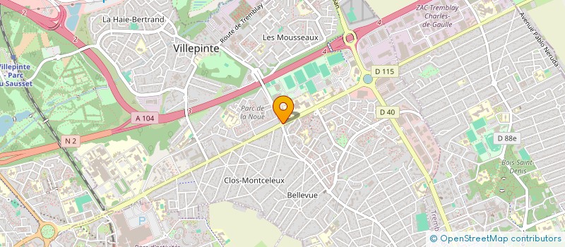localisation de l'entreprise MADAME MARIE DORLUS à VILLEPINTE