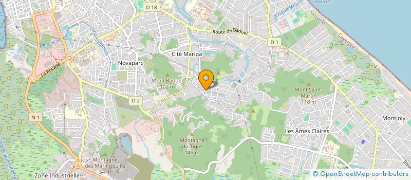 localisation de l'entreprise MADAME MARIE DORMEVIL  CAYENNE