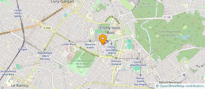 localisation de l'entreprise MADAME MARIE DORVAL  CLICHY-SOUS-BOIS