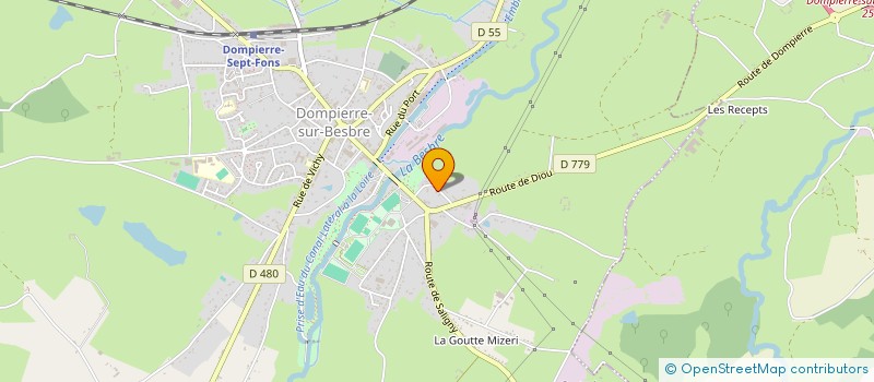 localisation de l'entreprise MADAME MARIE DOS SANTOS à DOMPIERRE-SUR-BESBRE