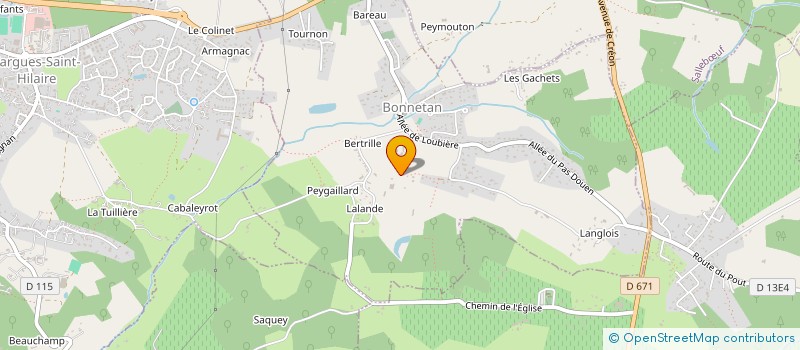 localisation de l'entreprise MADAME MARIE DOURNEAU  BONNETAN