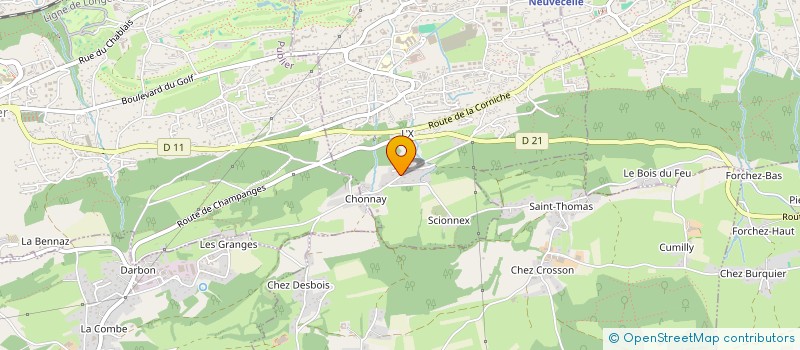 localisation de l'entreprise MADAME MARIE DOUSSE  LUGRIN