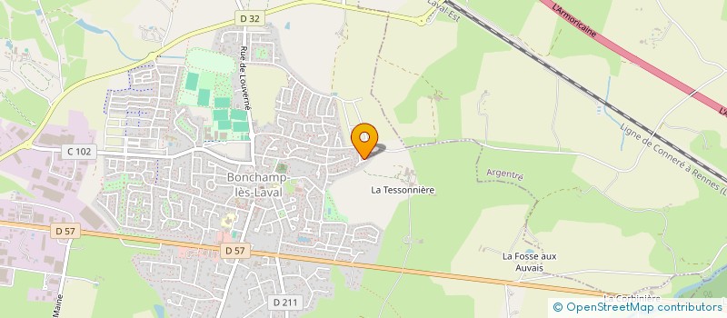 localisation de l'entreprise MADAME MARIE DREUX à BONCHAMP LES LAVAL