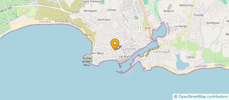 localisation de l'entreprise MADAME MARIE DROMER  GUILVINEC