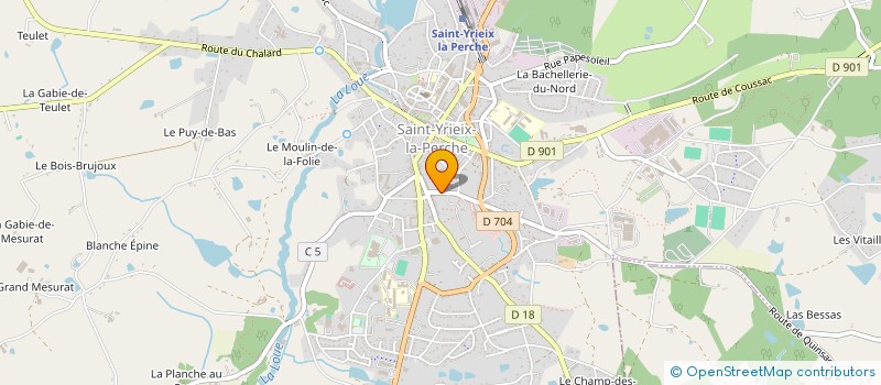 localisation de l'entreprise MADAME MARIE DUBERNARD à SAINT-YRIEIX-LA-PERCHE
