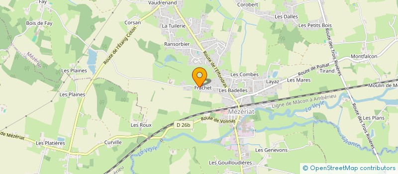 localisation de l'entreprise MADAME MARIE DUBOIS  MEZERIAT