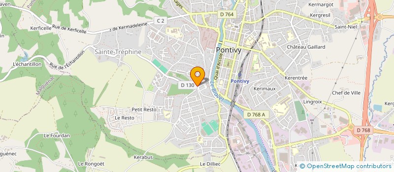 localisation de l'entreprise MADAME MARIE DUBOIS  PONTIVY