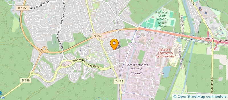 localisation de l'entreprise MADAME MARIE DUBOURDIEU  LA TESTE-DE-BUCH