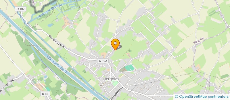 localisation de l'entreprise MADAME MARIE DUBRULLE  HERGNIES