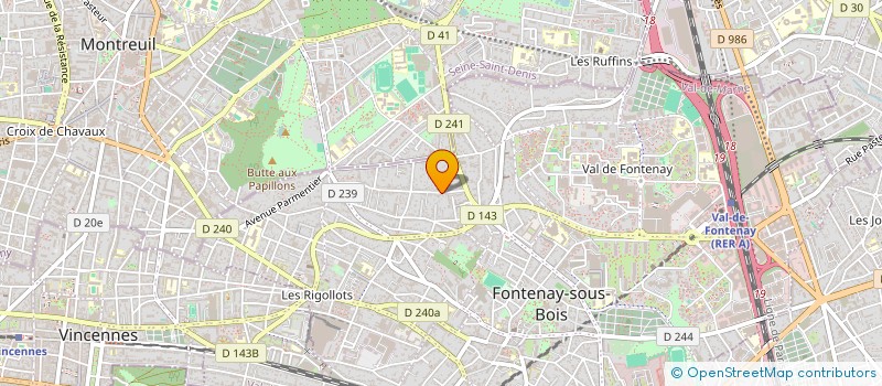 localisation de l'entreprise MADAME MARIE DUBUIS à FONTENAY-SOUS-BOIS
