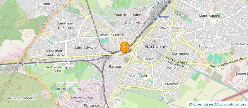 localisation de l'entreprise MADAME MARIE DUCASSE  NARBONNE