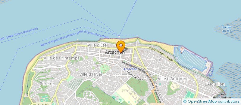 localisation de l'entreprise MADAME MARIE DUCLOS à ARCACHON