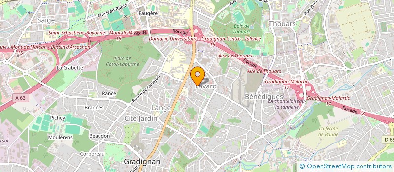 localisation de l'entreprise MADAME MARIE DUCOUX  GRADIGNAN