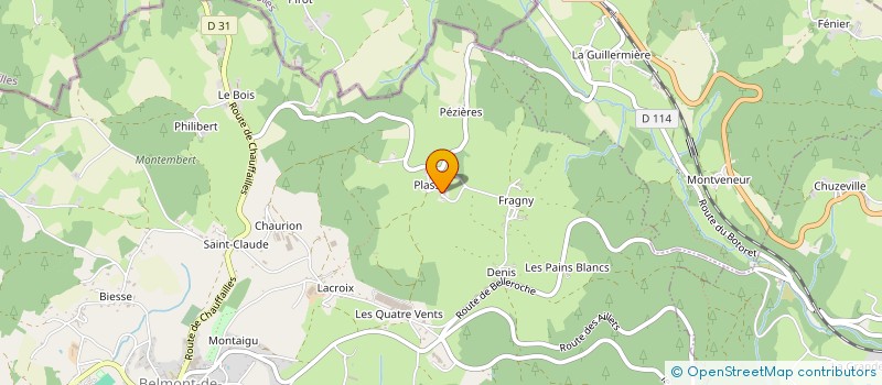 localisation de l'entreprise MADAME MARIE DUCRUY  BELMONT-DE-LA-LOIRE