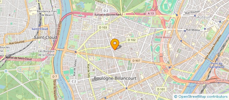 localisation de l'entreprise MADAME MARIE DUDON à BOULOGNE-BILLANCOURT