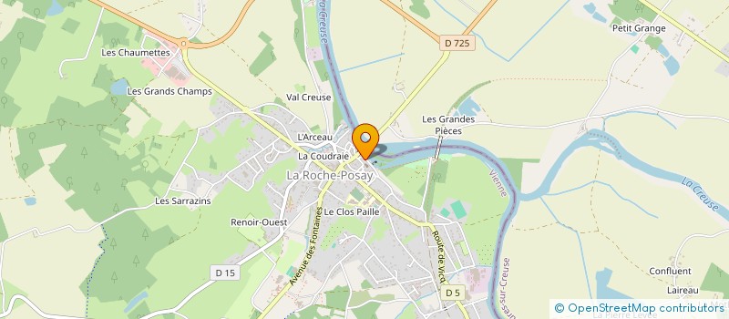 localisation de l'entreprise MADAME MARIE DUDOUIT  LA ROCHE-POSAY