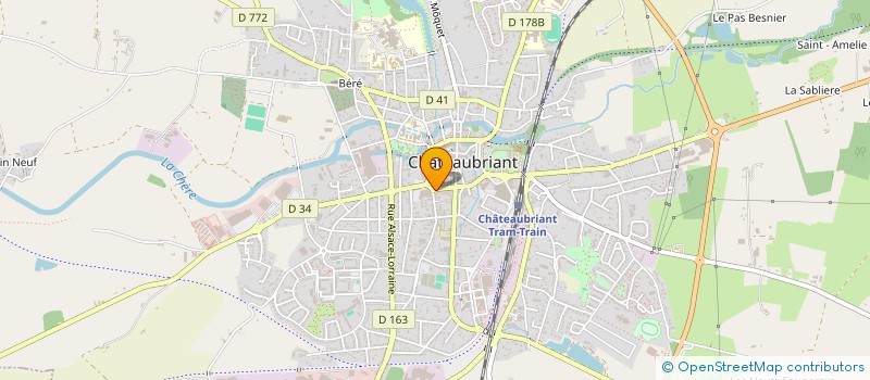 localisation de l'entreprise MADAME MARIE DUFOUR  CHATEAUBRIANT