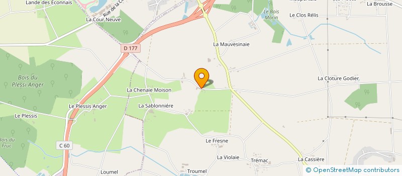 localisation de l'entreprise MADAME MARIE DUGUEST à GUIPRY-MESSAC
