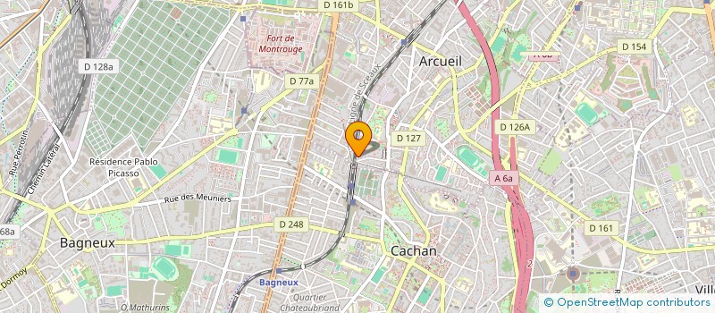 localisation de l'entreprise MADAME MARIE DUHALDEBORDE  ARCUEIL