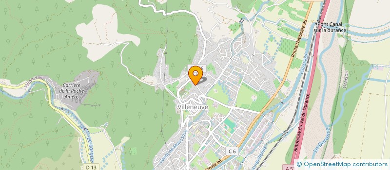 localisation de l'entreprise MADAME MARIE DUJARDIN BAZIER  VILLENEUVE