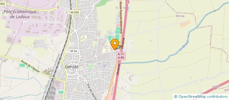 localisation de l'entreprise MADAME MARIE DUMAS  GERZAT
