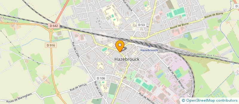 localisation de l'entreprise MADAME MARIE DUMES  HAZEBROUCK