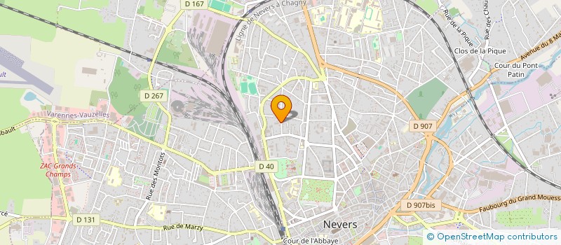 localisation de l'entreprise MADAME MARIE DUMORTIER  VARENNES-VAUZELLES